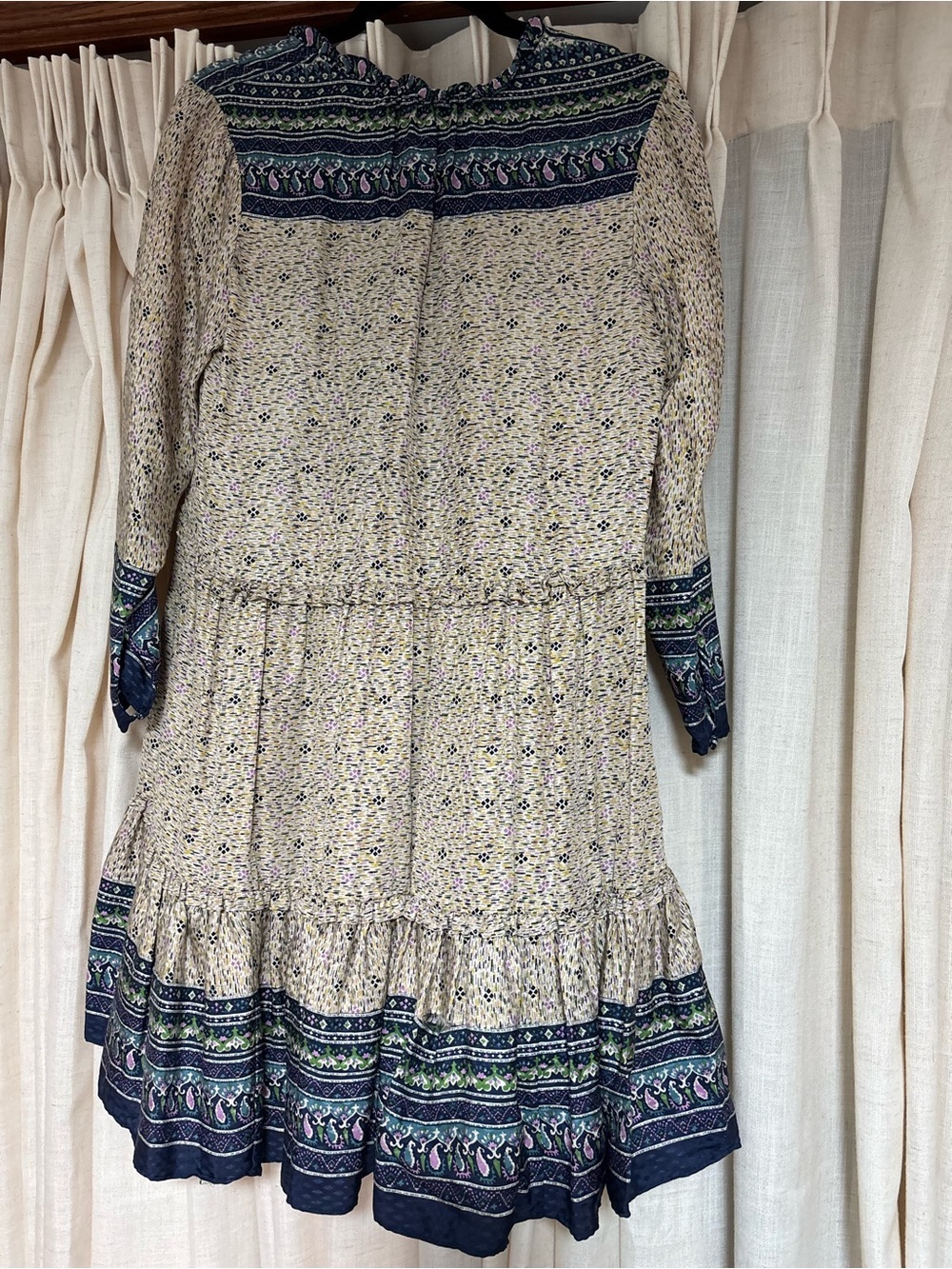 Veronica Beard Lumi Mix Print Silk Dress - Picture 9 of 9